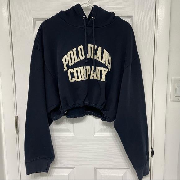 Polo Ralph Lauren Tops - VINTAGE CROPPED POLO HOODIE